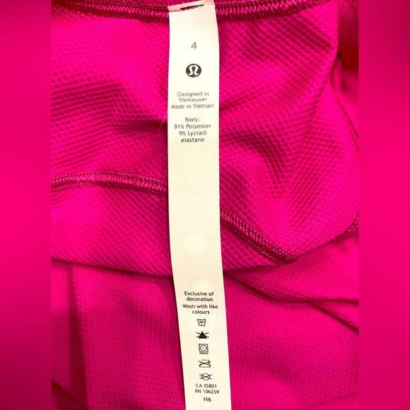 Lululemon tank top pink size 4 - Picture 3 of 3